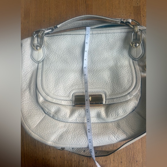 Coach | Vintage Kristen leather shoulder bag hobo bag cream gold hardware large - Picture 6 of 12